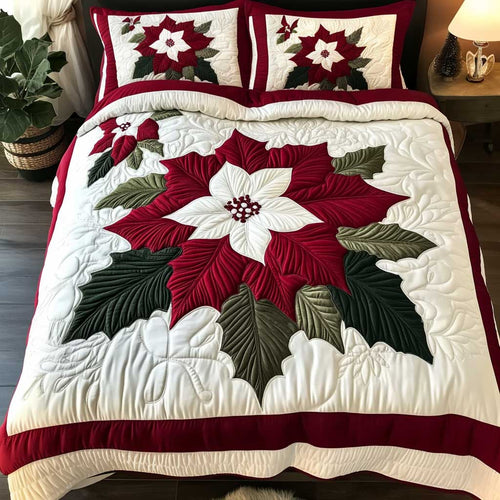 Poinsettias Dreams WN2703025CL Duvet Cover Set