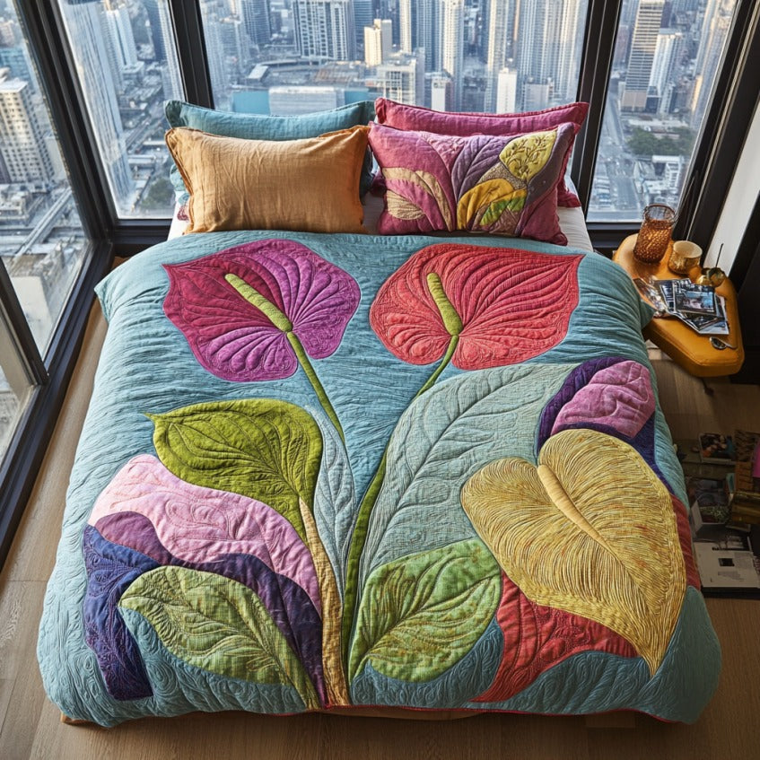 Anthurium Plant XR1209051CL Duvet Cover Set