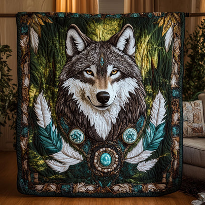 The Forest Wolf WY0307060CL Quilt