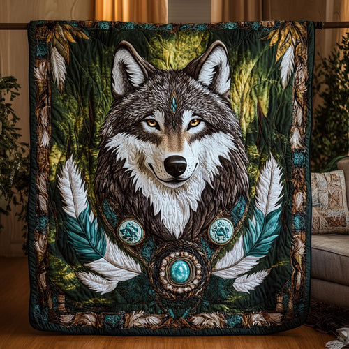 The Forest Wolf WY0307060CL Quilt
