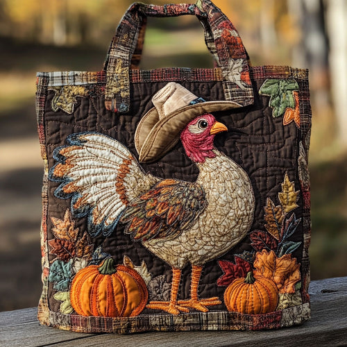 Cowboy Turkey WN2209016CL Quilted Tote Bag