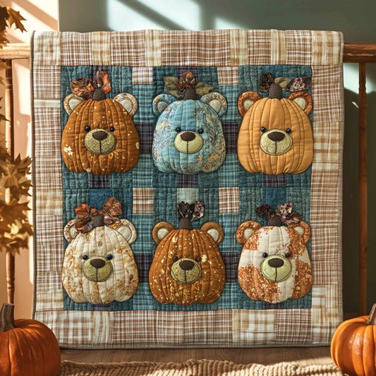 Rustic Pumpkin Bear WN2608087CL Quilt