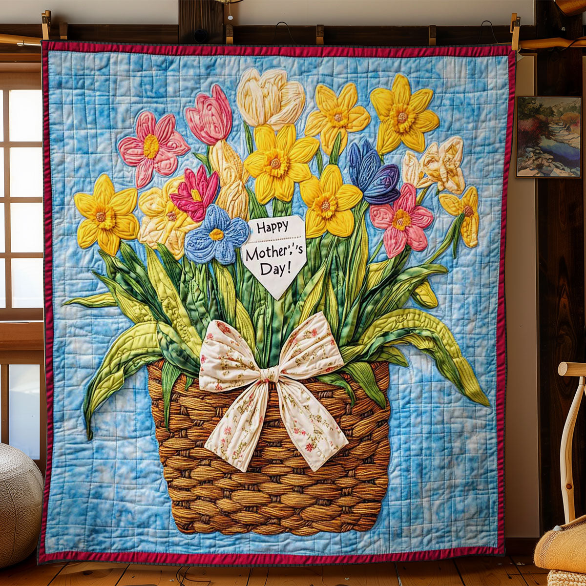 Cheerful Flower WN1504011CL Quilt