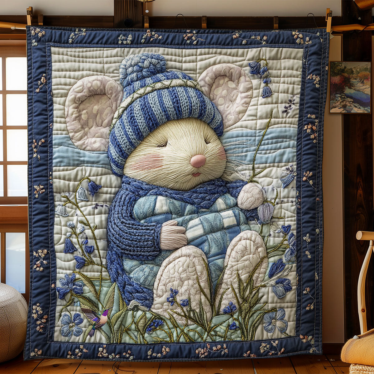 Sleeping Mouse WY2512026CL Quilt