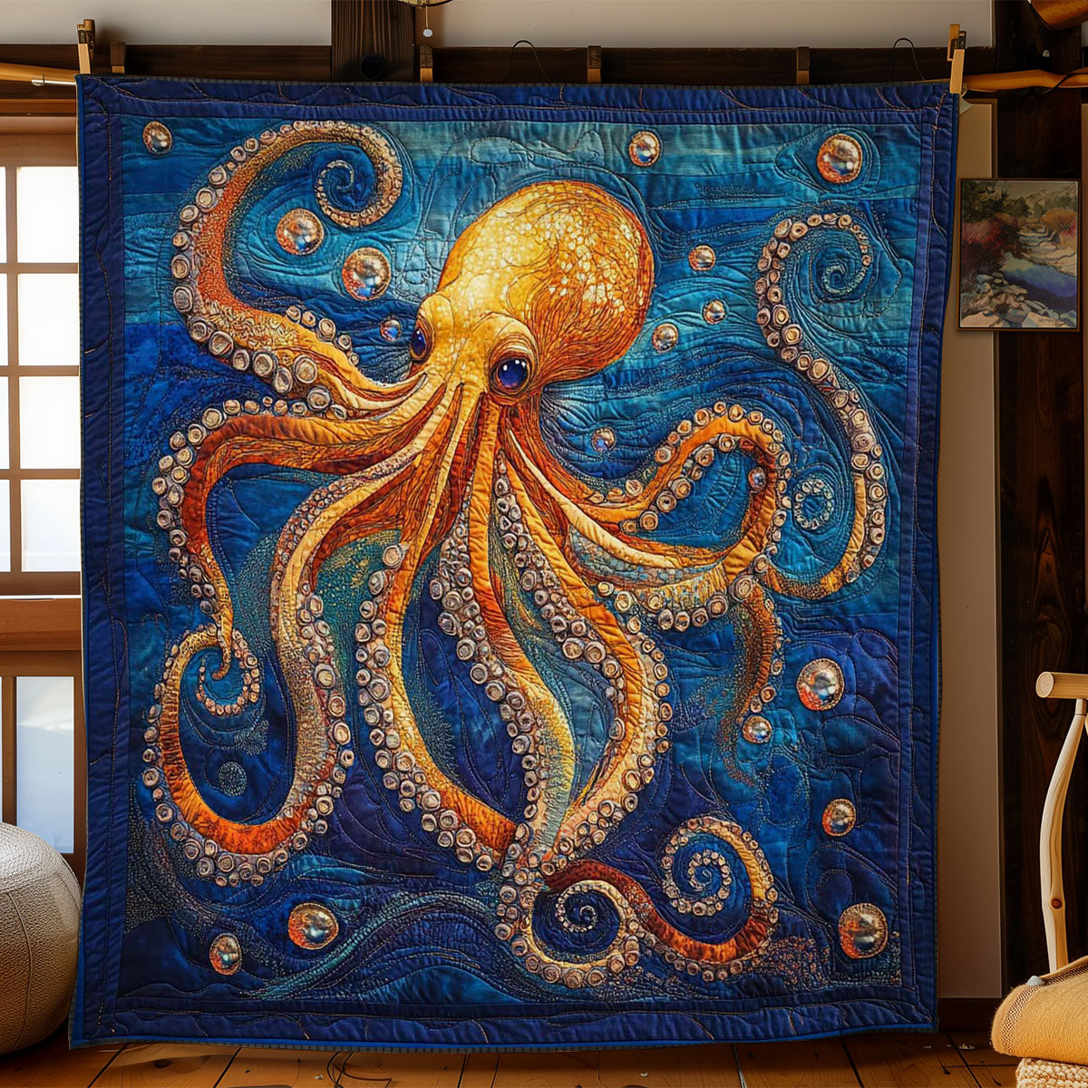 Dancing Octopus WN1404012CL Quilt