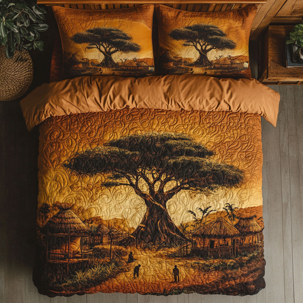 African Baobab Tree Of Life WU2802014CL Duvet Cover Set