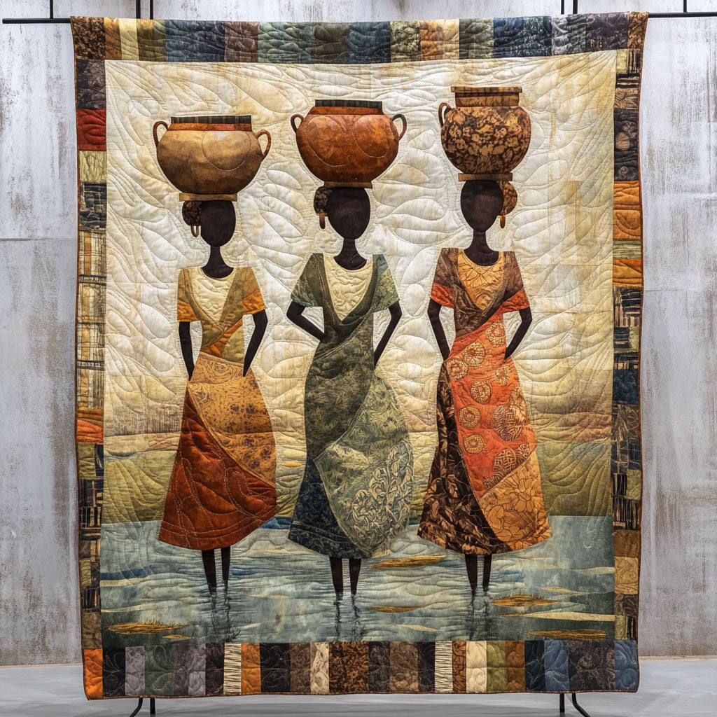African Tribal Woman WU0503045CL Quilt