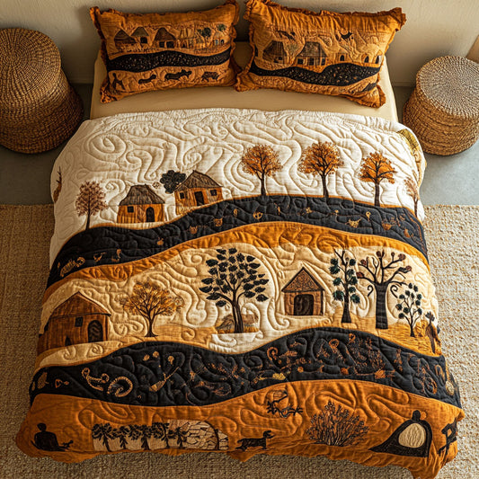 African Village WU2802063CL Duvet Cover Set