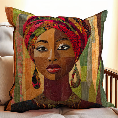 African Woman WX0403097CL Quilt Pillow Case