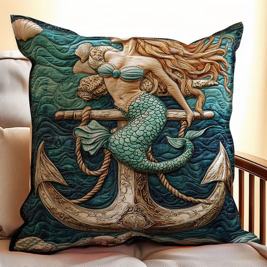 Anchor Mermaid WX1403038CL Quilt Pillow Case