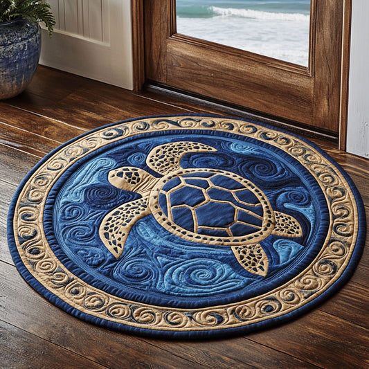 Ancient Sea CP2406006CL Quilted Round Mat