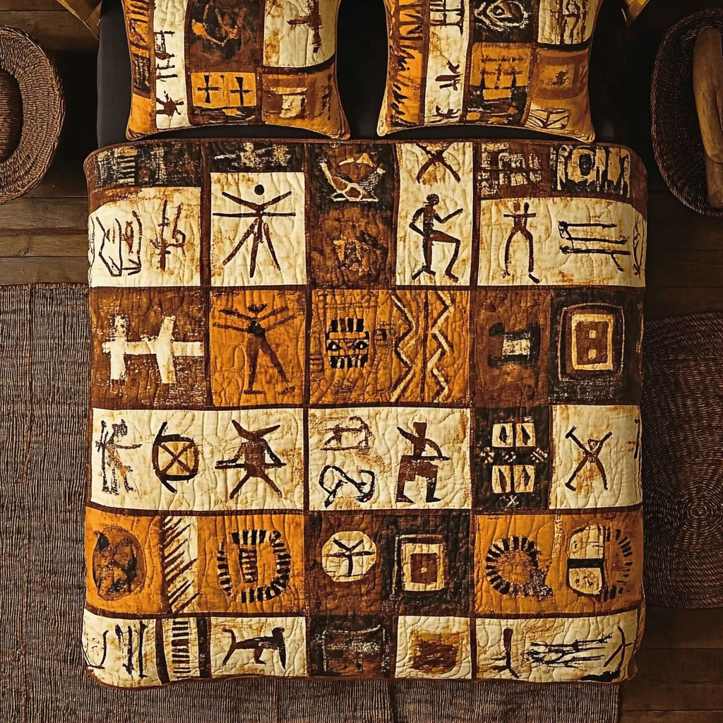 Ancient Tribal Symbols WU2802004CL Duvet Cover Set