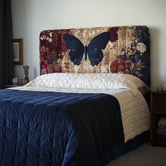 Antique Butterfly WJ1712001CL Quilted Headboard Slipcover