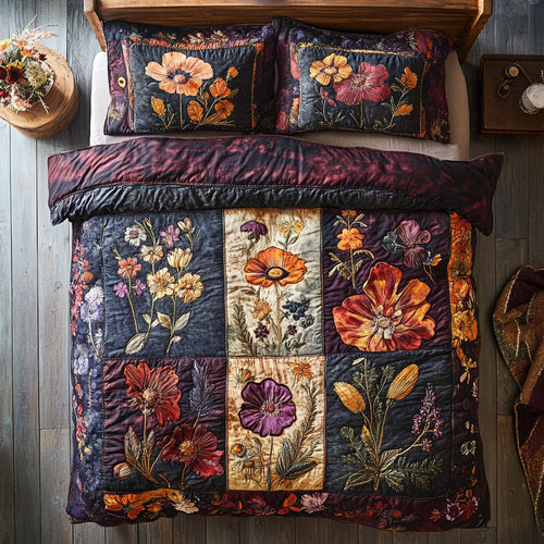 Antique Floral Patchwork WU2502011CL Duvet Cover Set