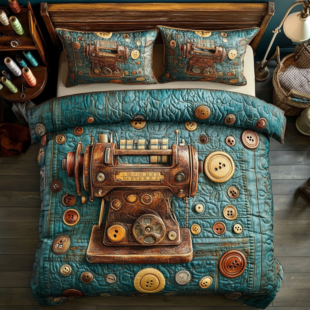 Antique Sewing Machine WU2002008CL Duvet Cover Set