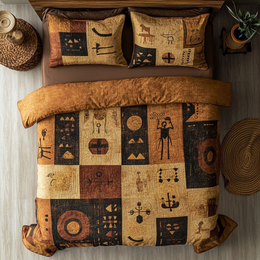 Antique Tribal Symbols WU2802088CL Duvet Cover Set