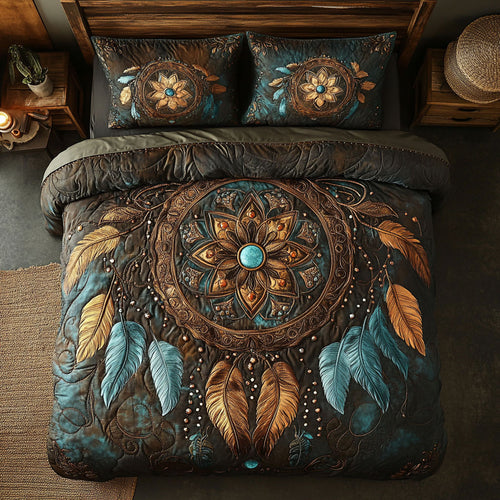 Antique Turquoise Dreamcatcher WU2702028CL Duvet Cover Set