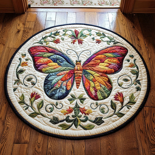 Aurora Butterfly CP2406002CL Quilted Round Mat