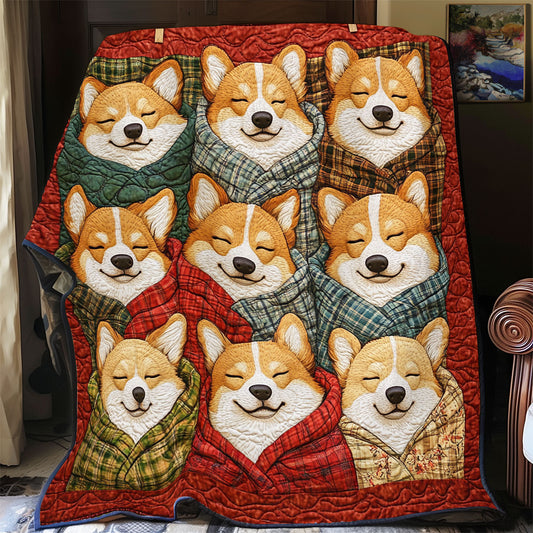 Autumn Corgi YR3001016CL Quilt