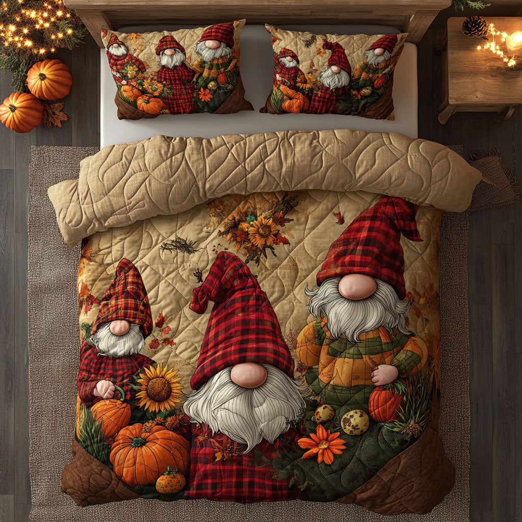 Autumn Gnomes WU2403017CL Duvet Cover Set