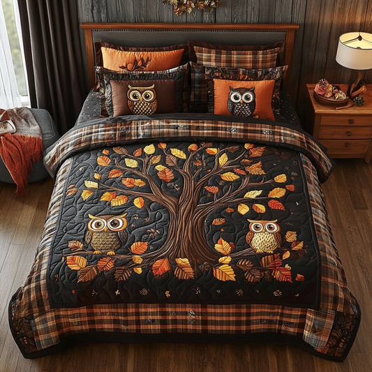 Autumn Whimsy Owl YR2201003CL Duvet Cover Set