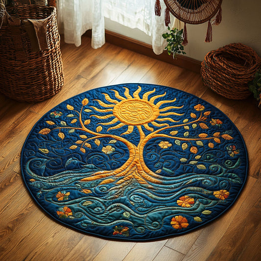 Harmony Of Sun WY3006094CL Quilted Round Mat