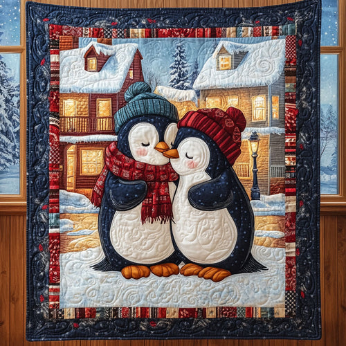 Winter Penguins CP1711002CL Quilt