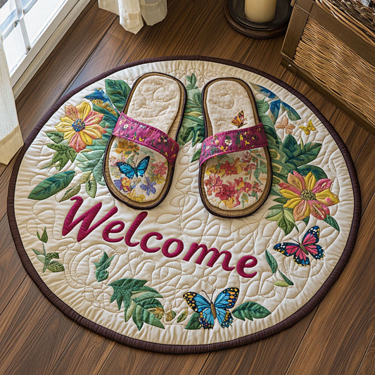 Sandal Place CP2205002CL Quilted Round Mat
