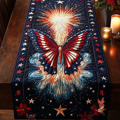 Fluttering for Freedom CM0206041CL Quilted Table Runner