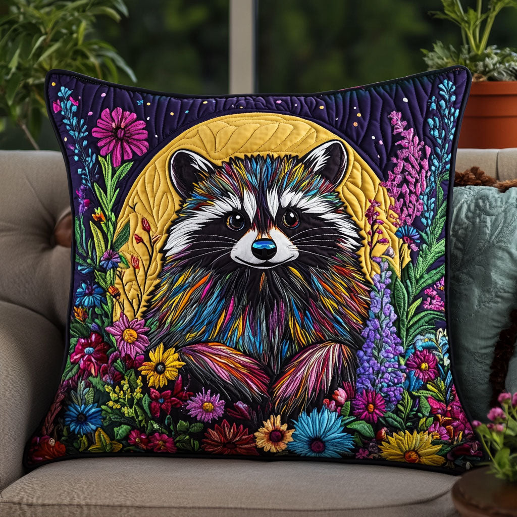 Moonlit Raccoon CW1501063CL Quilt Pillow Case