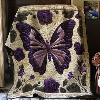 Purple Butterfly WJ1702018CL Quilt