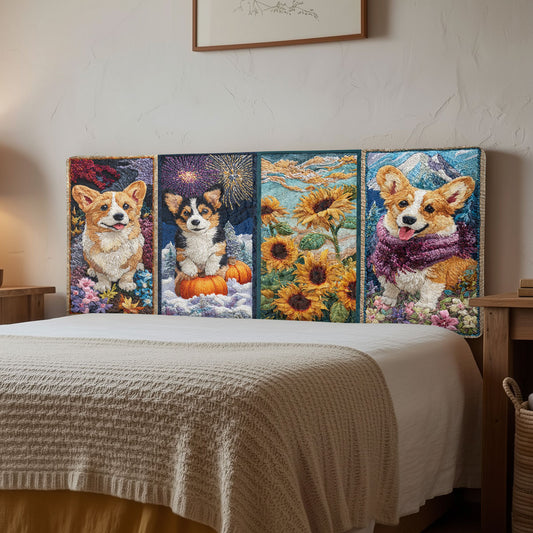 Corgi Dream CW0501003CL Quilted Headboard Slipcover