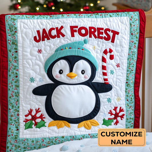 Snowy Friend WJ2807005CL Personalized Baby Quilt