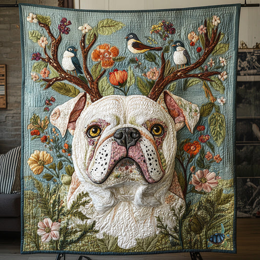 Flower Bulldog WU2310001CL Quilt