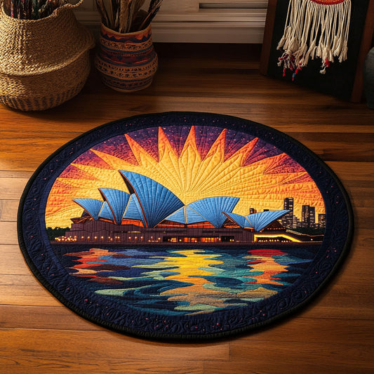 Opera Sunset WY1505032CL Quilted Round Mat