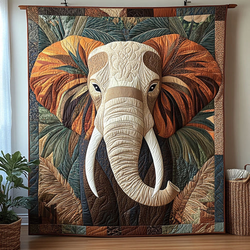 Elephant Patchwork CW1201033CL Quilt