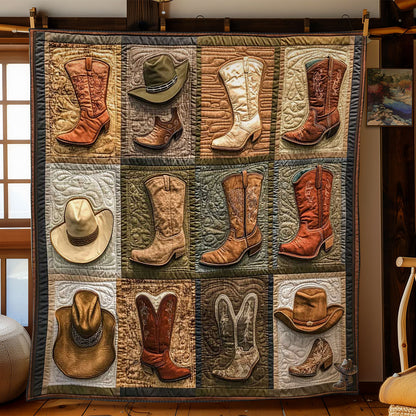 Rustic Boot And Hat WN3110017CL Quilt