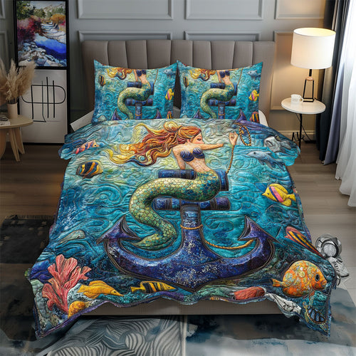 Attractive Mermaid Anchor WP0412001CL Duvet Cover Set