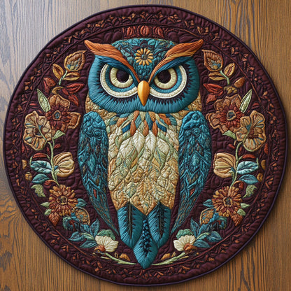 Floral Wisdom CP2107010CL Quilted Round Mat
