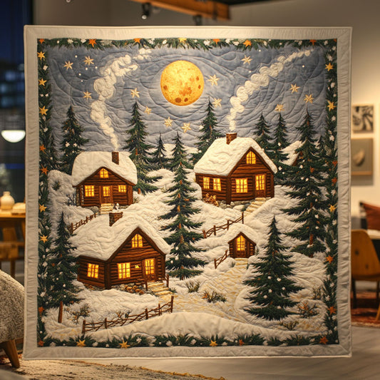 Warm Light Forest Cabin WN0110059CL Quilt