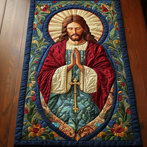Pray Jesus WY2605031CL Quilted Table Runner