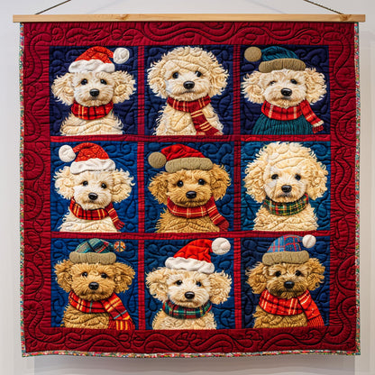 Christmas Poodle WJ2110012CL Quilt