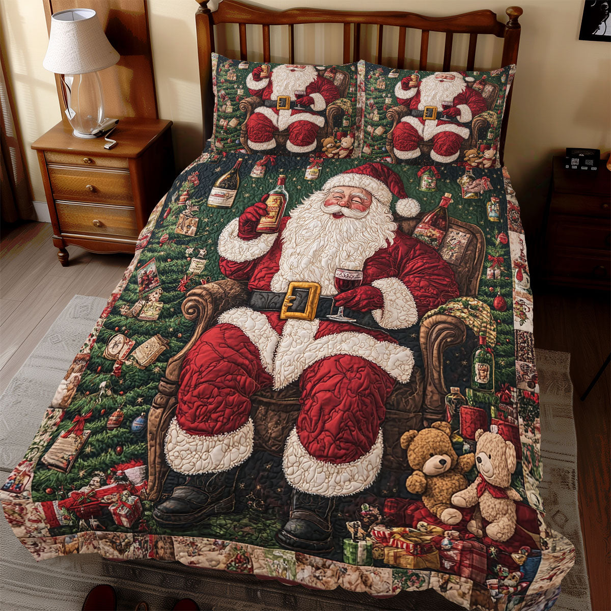 Santa Claus Happy WX0312046CL Duvet Cover Set