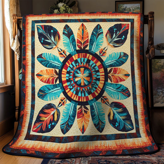 Native American Feather WY2201076CL Quilt