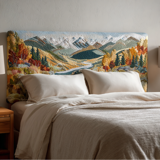 Autumn Mountains XR2412014CL Quilted Headboard Slipcover