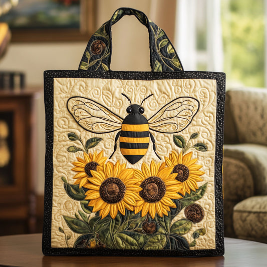 Sunflower And Bee LT2811027CL Quilted Tote Bag