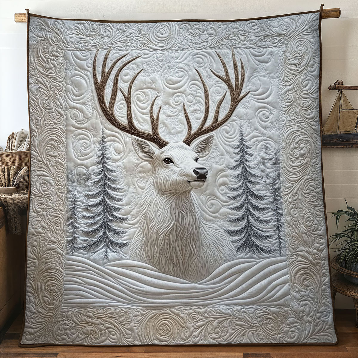 Deer Forest WN0606007CL Quilt