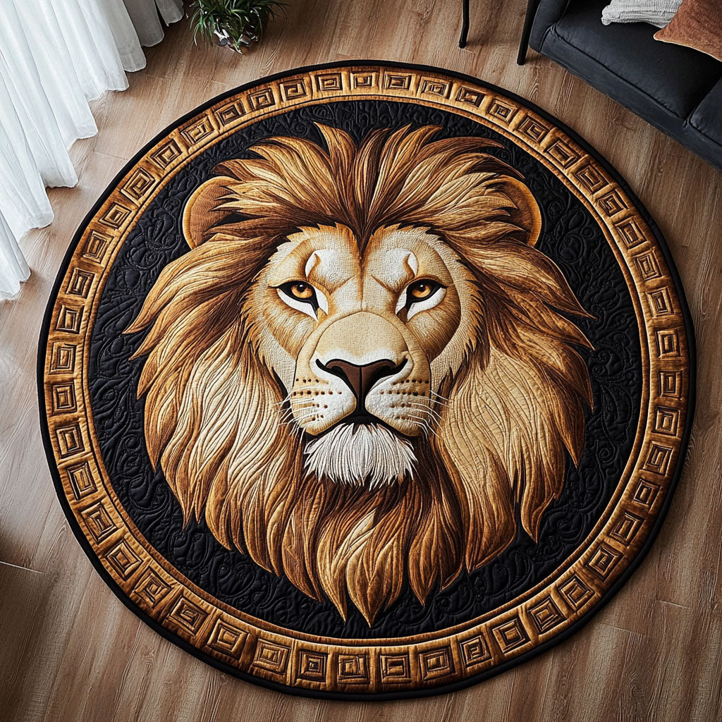 Lion Regal Throne CW2608006CL Quilted Round Mat