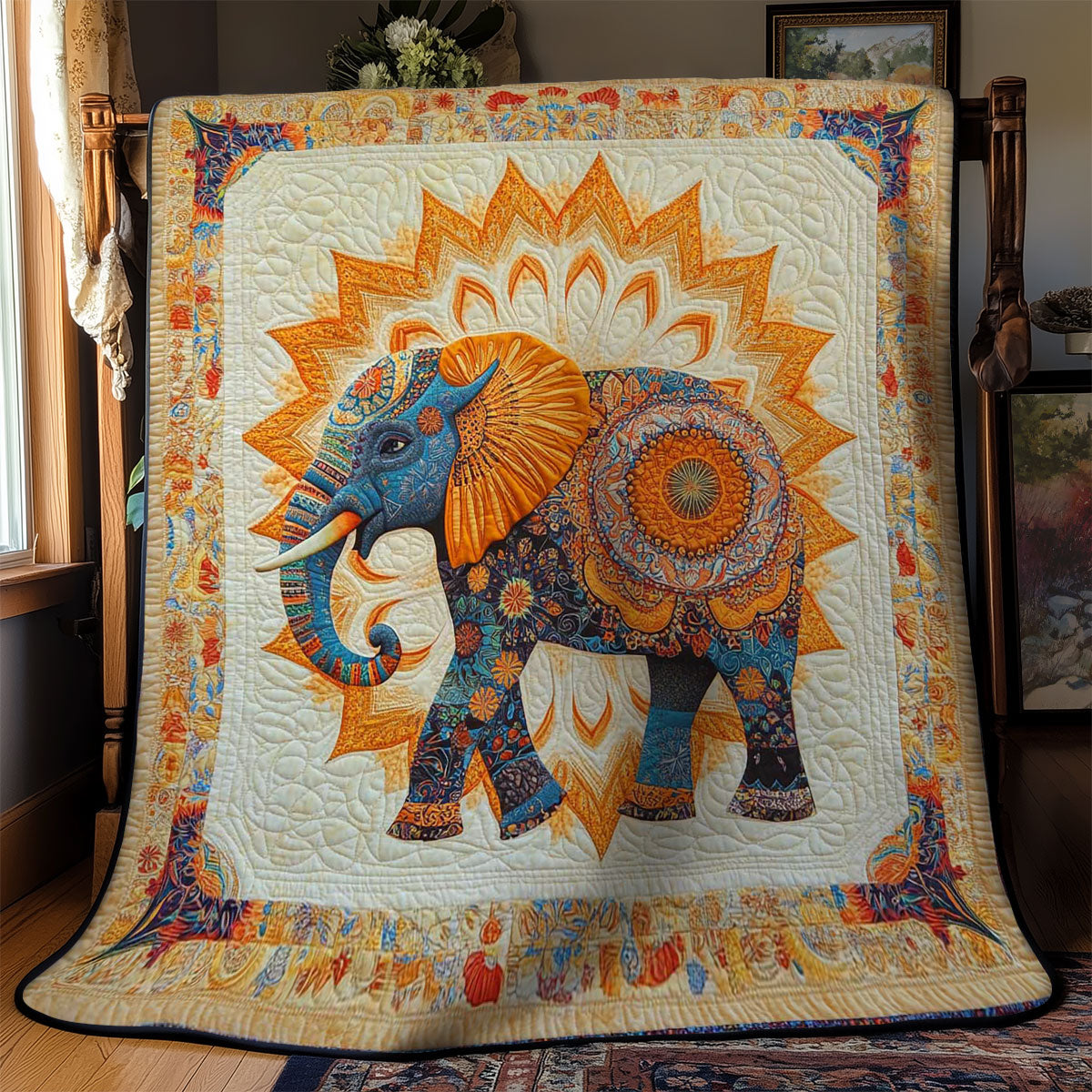 Ornate Elephant WN2201035CL Quilt