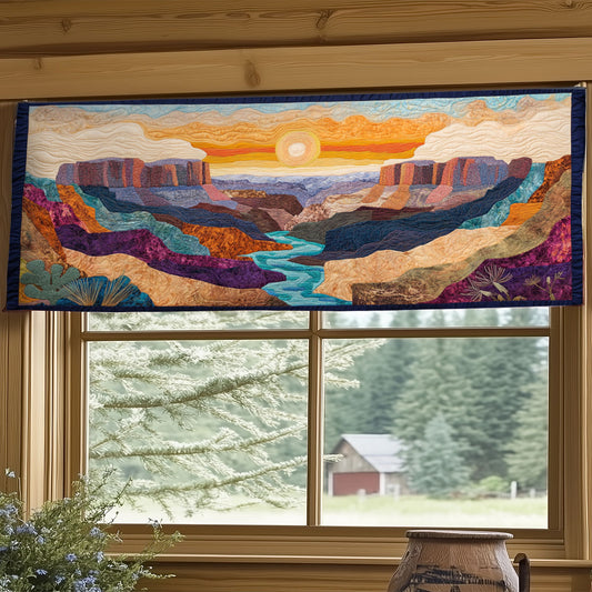 Colorful Canyon WY2305032CL Quilted Valance
